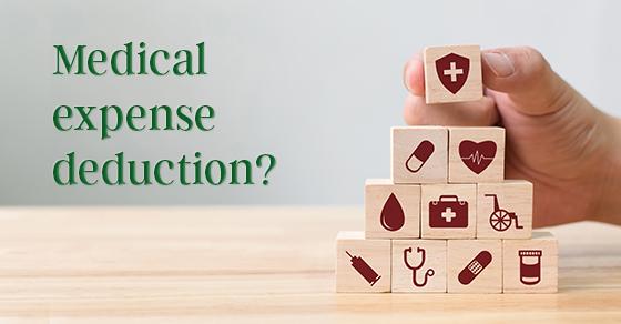 Medical expense tax deduction